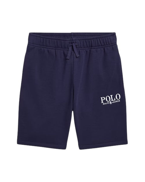 Short in felpa blu per bambino