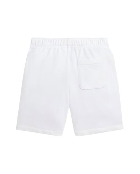 Short in felpa bianco per bambino