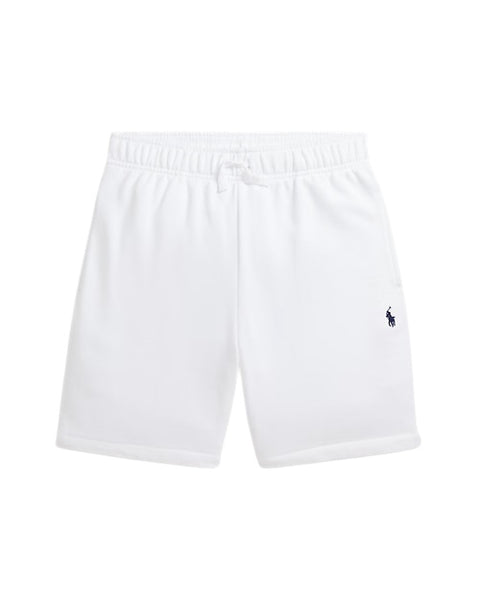 Short in felpa bianco per bambino