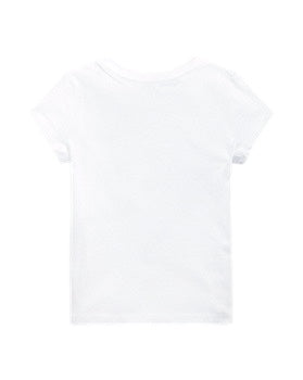 T-shirt bianca per neonata e bambina