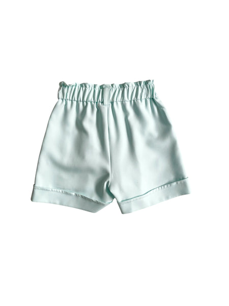 Short acqua per bambina