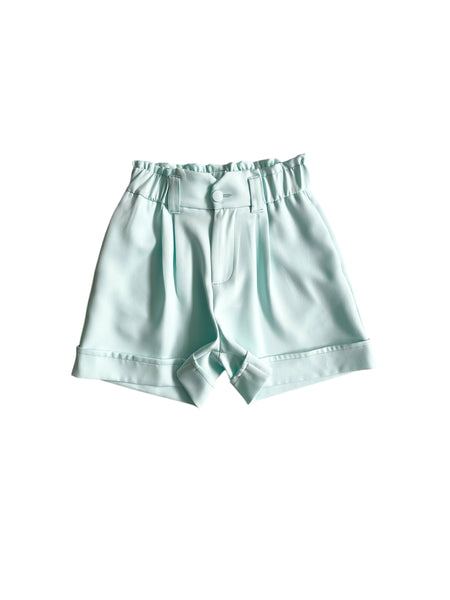 Short acqua per bambina
