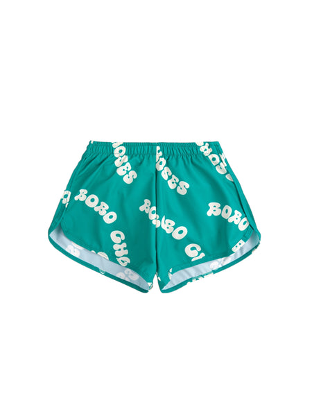 Costume verde con logo all over per neonato e bambino