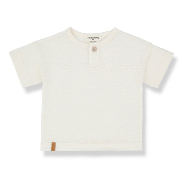 Maglia serafino panna per neonato