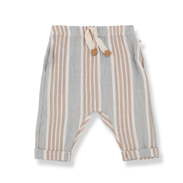 Pantalone a righe multicolor per neonato
