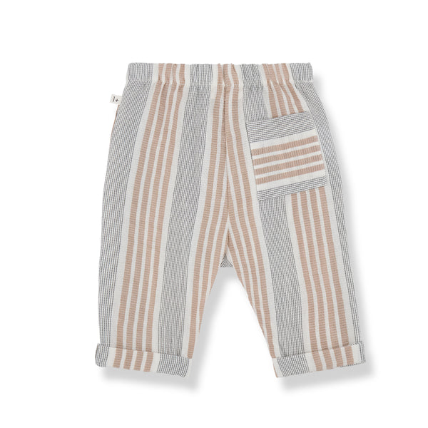 Pantalone a righe multicolor per neonato