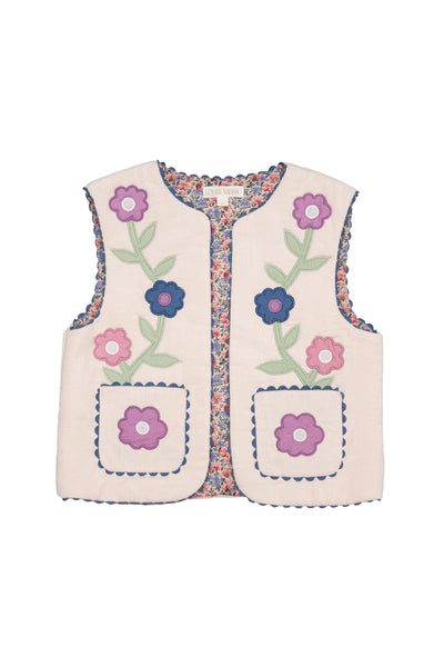 Gilet reversibile per neonata e bambina