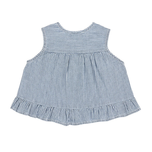 Blusa a righe per neonata 1+ more in the family ALCUDIA DENIM 