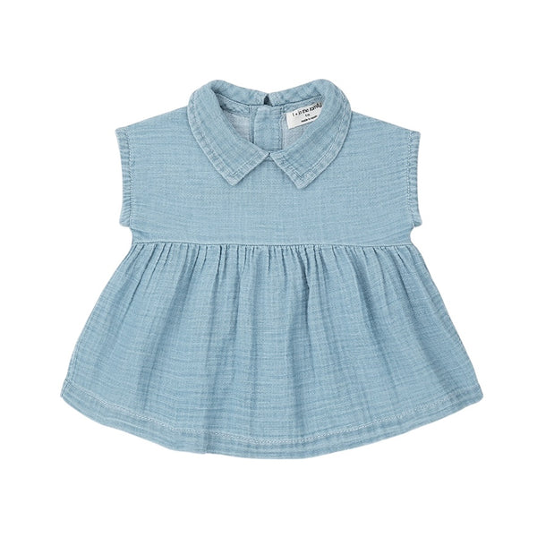 Abito color denim per neonata 1+ more in the family ARCADIA DENIM 