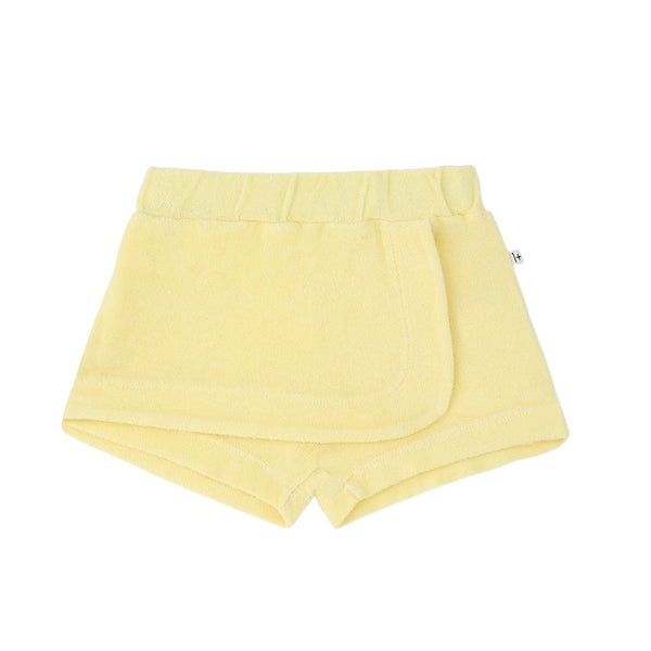 Shorts limone in spugna per neonata 1+ more in the family ESPORLES LEMON 