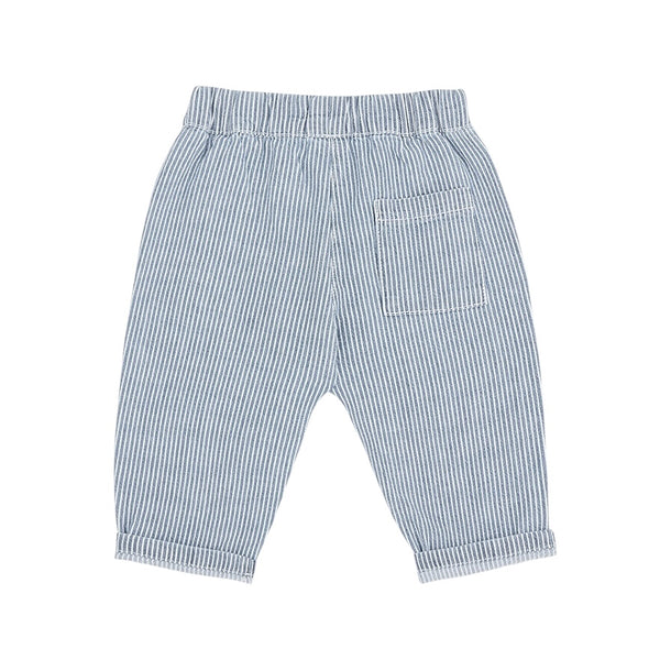 Pantalone color denim a righe bianche per neonato 1+ more in the family SINEU DENIM 