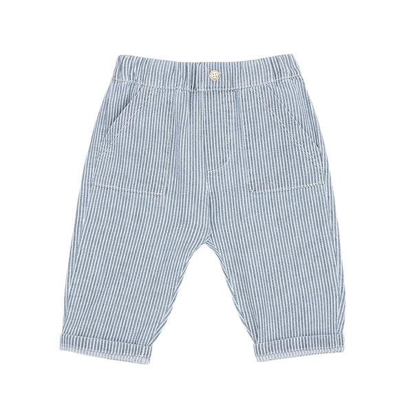 Pantalone color denim a righe bianche per neonato 1+ more in the family SINEU DENIM 