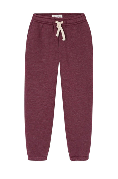 Pantalone in felpa bordeaux con logo per neonati e bambini American Vintage KDOV05A BORDEAUX 