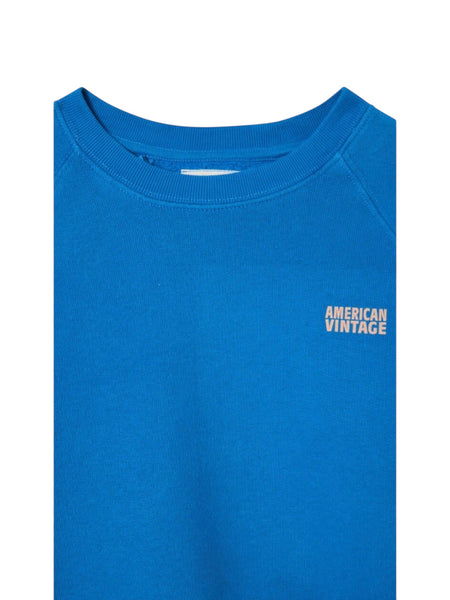 Felpa blu per neonati e bambini American Vintage KIZU03B REVE VINTAGE 