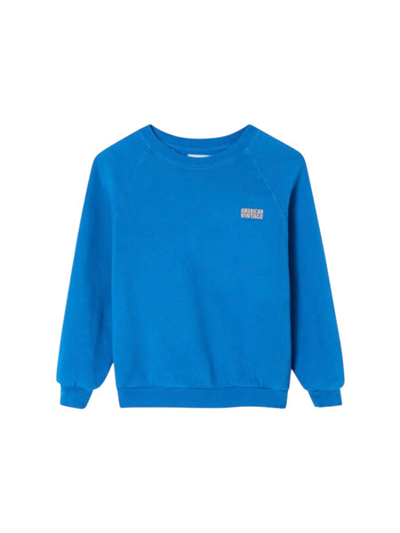 Felpa blu per neonati e bambini American Vintage KIZU03B REVE VINTAGE 