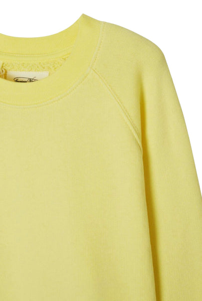 Felpa gialla per neonati e bambini American Vintage KIZU03 CEDRAT 