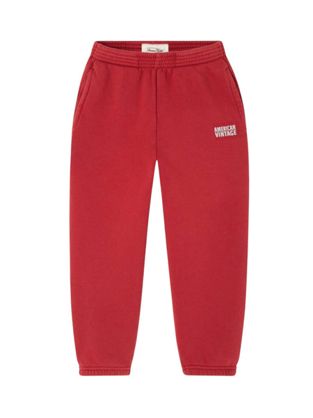 Pantalone in felpa bordeax per neonati e bambini American Vintage KIZU05B CERISE VINTAGE 