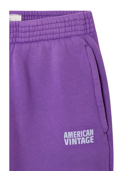 Pantalone in felpa viola per neonati e bambini American Vintage KIZU05B COSMOS VINTAGE 