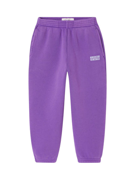 Pantalone in felpa viola per neonati e bambini American Vintage KIZU05B COSMOS VINTAGE 