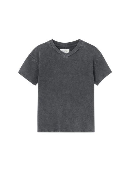 T-shirt grigia per neonati e bambini American Vintage KSON02AG VINTAGE BLACK 