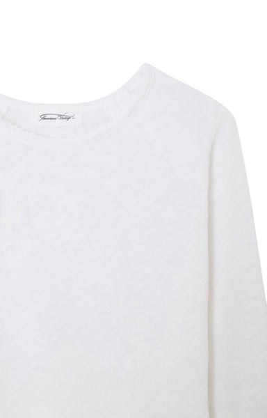 T-shirt bianca per bambini American Vintage KSON02B WHITE 