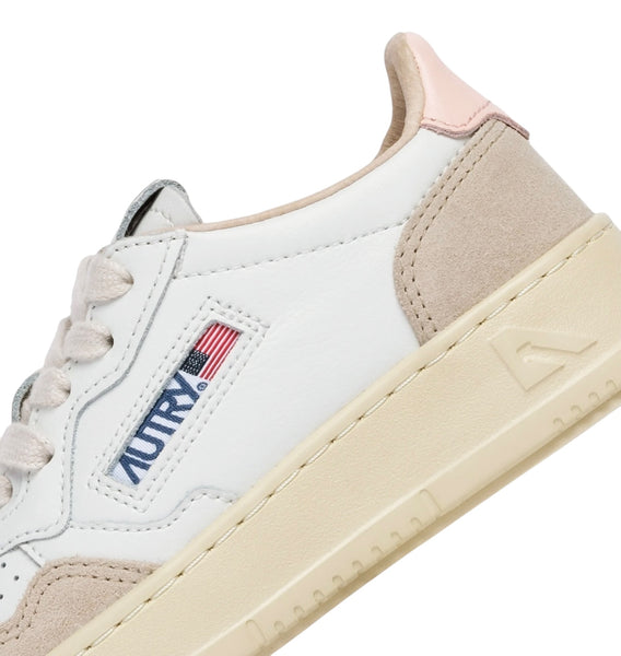 Sneakers in pelle e suede con dettaglio rasa per bambina Autry KULK FS05 