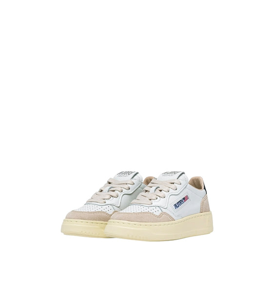 Sneankers in pelle e suede con dettaglio blu  per bambini Autry KULK FS06 