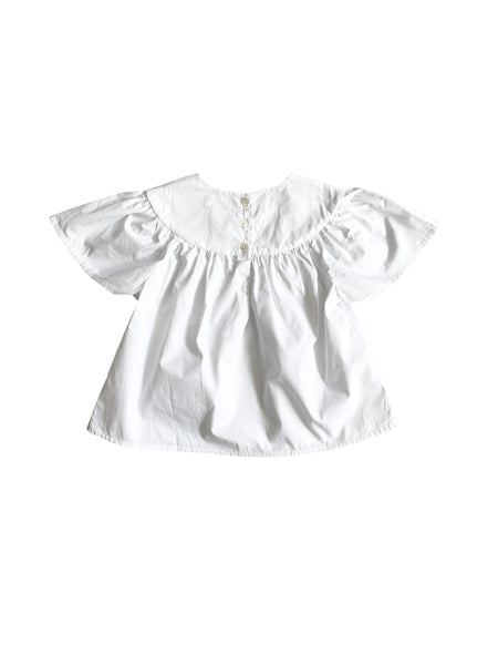 Camicia bianca con ricami rossi per bambina Babe & Tess 03.618075 113 