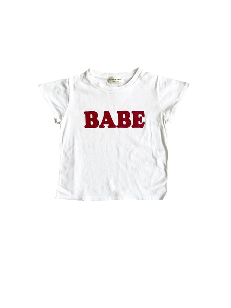 T-shirt bianca con logo per neonati e bambini Babe & Tess 21.618083 1 
