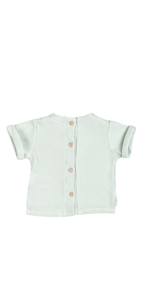 T-shirt verde acqua per neonato Bamboom 1115TE00072 OCEAN BLU 
