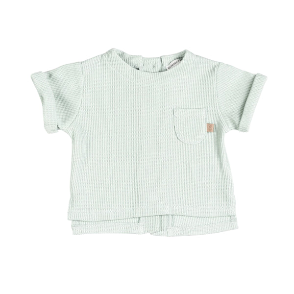 T-shirt verde acqua per neonato Bamboom 1115TE00072 OCEAN BLU 