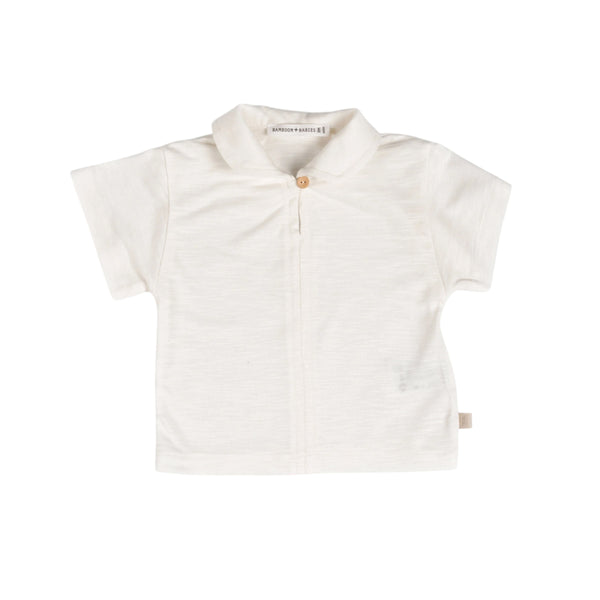 T-shirt con colletto per neonato Bamboom 1117TE00012 OFFWHITE 