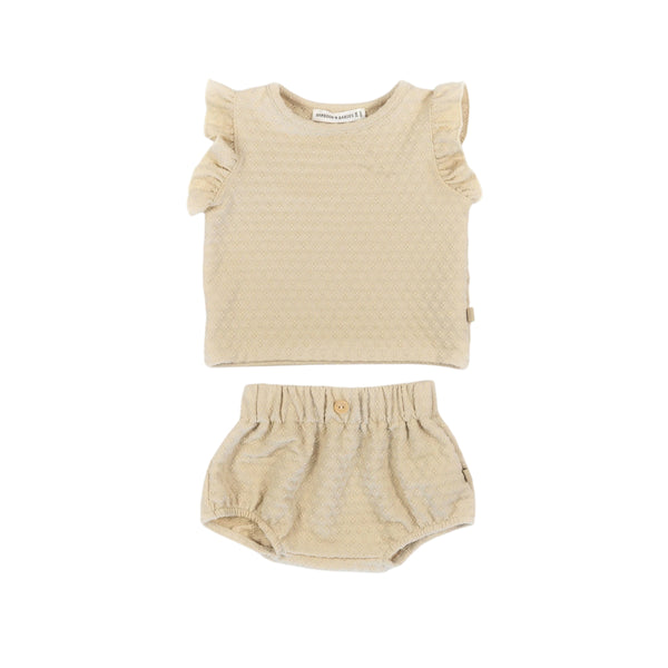 Completo beige per neonata Bamboom 1135TE00073 ALMOND CREAM 