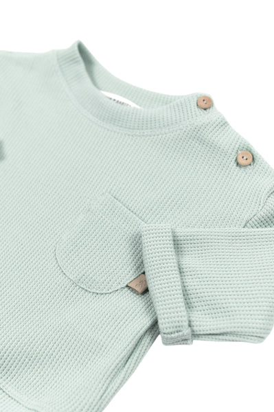 Maglia verde acqua per neonato Bamboom 1165TE00072 OCEAN BLU 