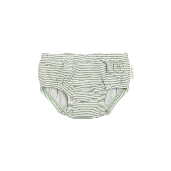 Costume a righe verdi e bianche per neonato Bamboom 972 BLUE STRIPES 