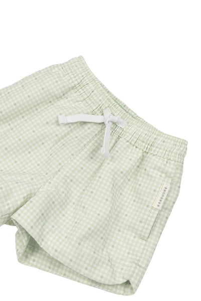Costume a righe bianche e verdi per neonato Bamboom 982 BEACH DAYS 