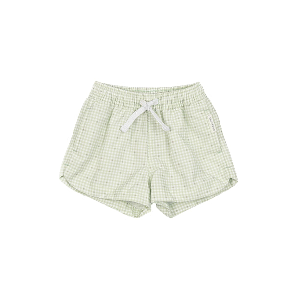 Costume a righe bianche e verdi per neonato Bamboom 982 BEACH DAYS 