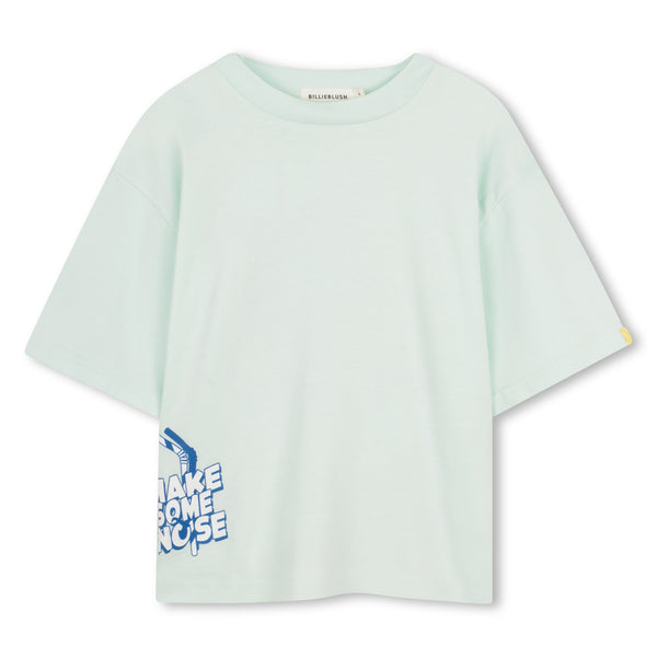T-shirt verde acqua con stampa per neonato e bambino BILLIEBLUSH U21700 73A 
