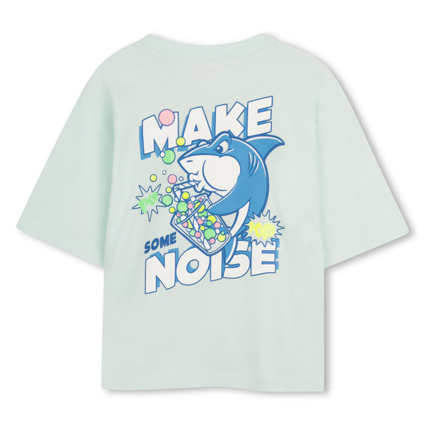 T-shirt verde acqua con stampa per neonato e bambino BILLIEBLUSH U21700 73A 