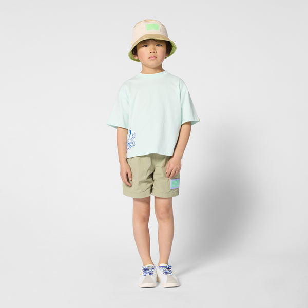 T-shirt verde acqua con stampa per neonato e bambino BILLIEBLUSH U21700 73A 