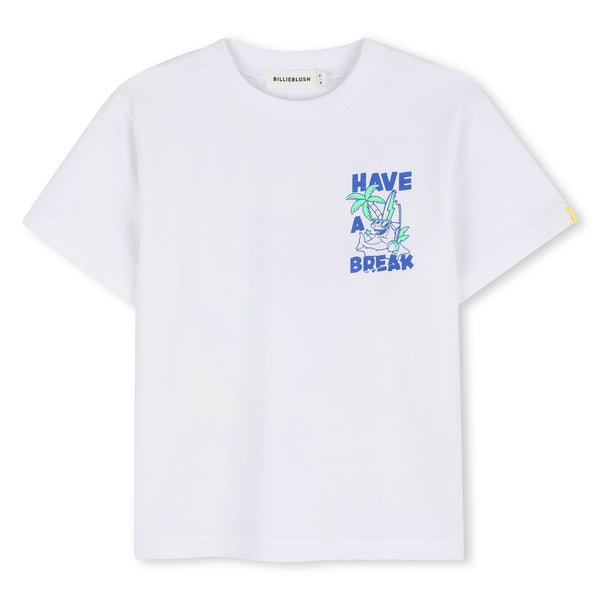 T-shirt bianca con stampe per neonato e bambino BILLIEBLUSH U21705 10P 