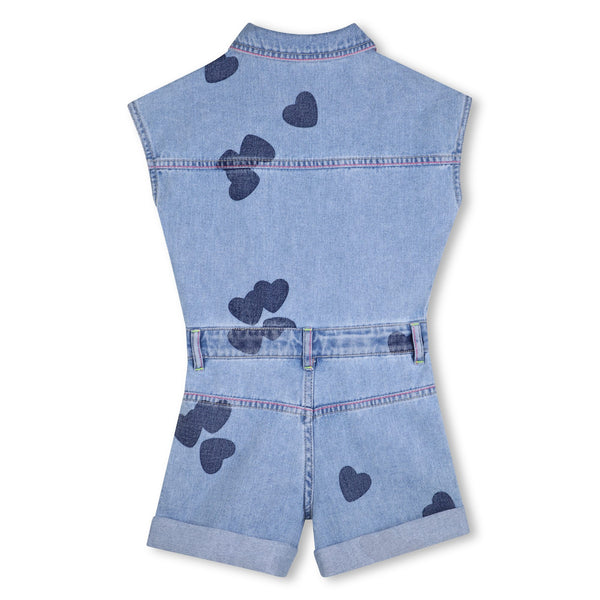 Salopette in denim cuori per bambina BILLIEBLUSH U21923 Z18 