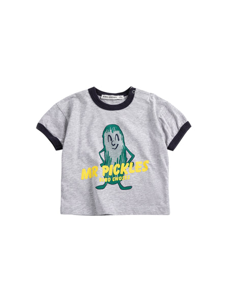 T-shirt grigia con stampa per neonato Bobo Choses B126AB017 UNI 