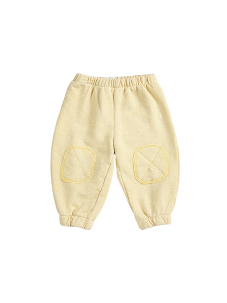 Pantalone giallo in felpa con logo per neonati Bobo Choses B126AB067 UNI 