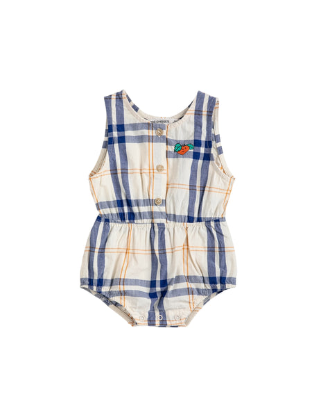 Tuta tartan con ricamo per neonata Bobo Choses B126AB081 UNI 