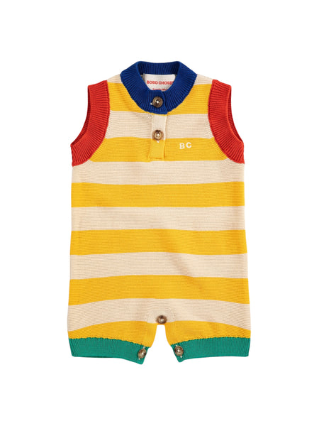 Pagliaccetto in maglia multicolor per neonato Bobo Choses B126AB102 UNI 