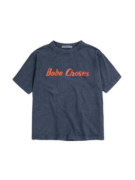 T-shirt blu con logo per neonato e bambino Bobo Choses B126AC014 UNI 