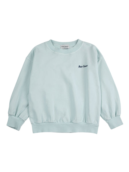 Felpa celeste con stampa per neonato e bambino Bobo Choses B126AC049 UNI 