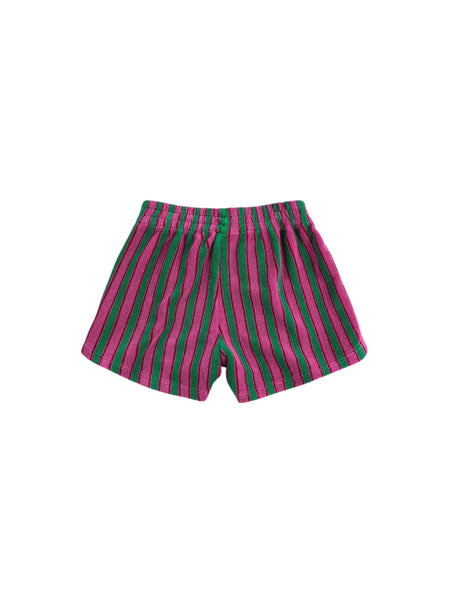 Shorts in spugna a righe multicolor per neonata e bambina Bobo Choses B126AC056 UNI 