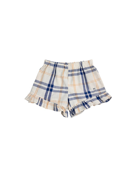 Shorts tartan con volant per neonata e bambina Bobo Choses B126AC071 UNI 